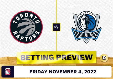 Raptors Vs Mavericks Prediction And Odds Nov 4 2022