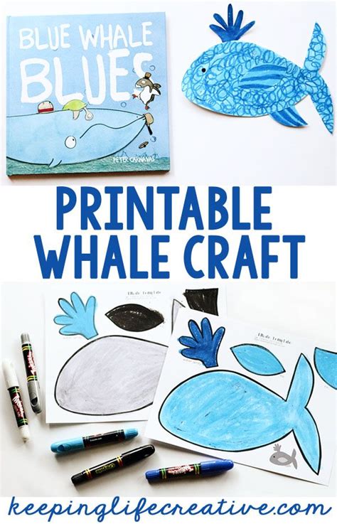 Free Printable Whale Craft Template To Go With Your Favorite Whale Book Or Preschool Whale