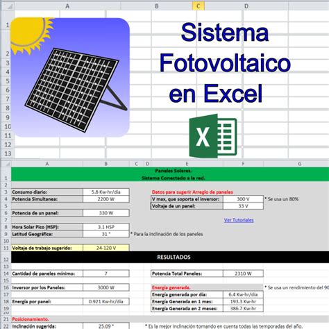 Confesar Tarifa Tranquilidad Calculo De Paneles Fotovoltaicos Excel