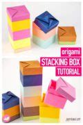 Origami Stacking Box Tutorial Spice Boxes Paper Kawaii