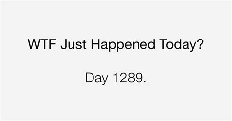 Day 1289 He Cannot Unite America What The Fuck Just Happened Today