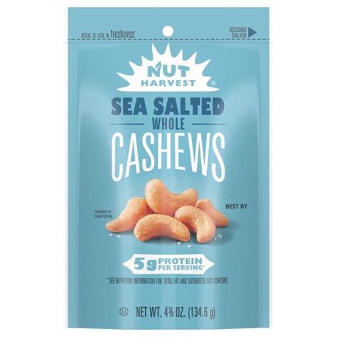 Nut Harvest Whole Cashews Sea Salted Publix Super Markets