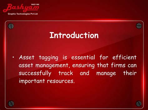 6 Key Steps To Creating An Effective Asset Tagging System Ppt