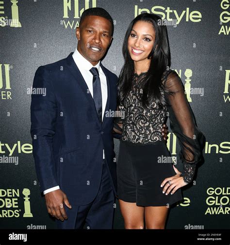 Jamie Foxx, left, and Corinne Foxx attend the Miss Golden Globe InStyle Party held at Ysabel on ...