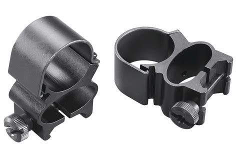 Weaver See Thru Scope Mount Ring Combo Matte Black Steel 1 Inch Tube