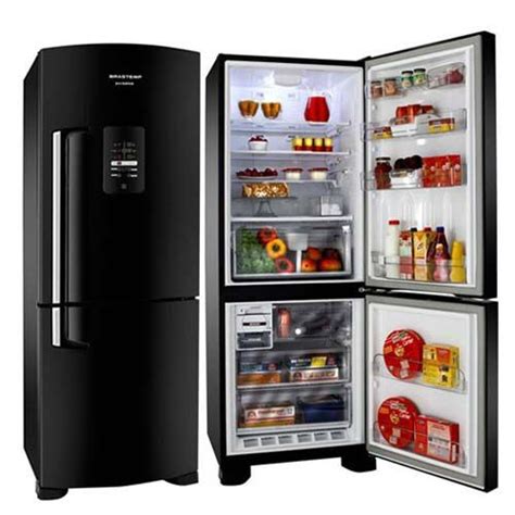 Refrigerador Geladeira Brastemp Inverse All Black Frost Free Portas