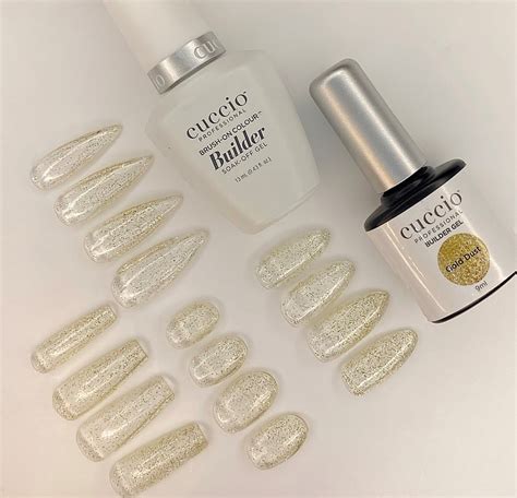 Brush On Colour Builder Gel With Calcium Led Uv Ml Gold Dust Cuccio