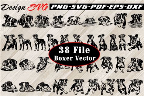 Boxer Dog Vector, Dog Boxer, Vector, Svg Graphic by Design SVG ...