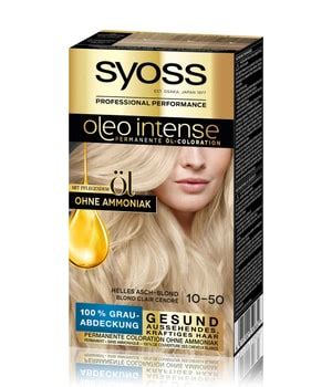 Syoss Oleo Intense Permanente Öl Coloration Helles Asch Blond Haarfarbe