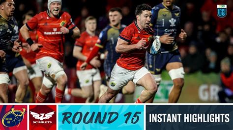 Munster Vs Scarlets Instant Highlights Round 15 URC 2022 23 YouTube