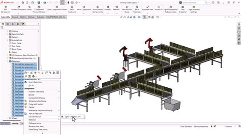 Advanced Selection Selection Sets SOLIDWORKS