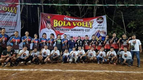 Hut Kemerdekaan Ri Dpc Partai Gerindra Nganjuk Gelar Kejuaraan Bola