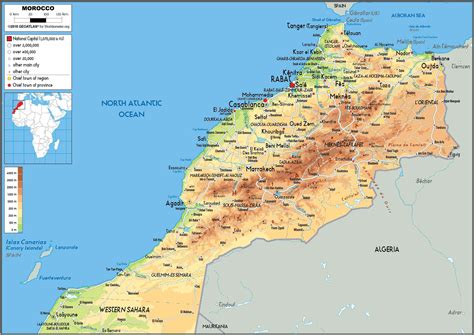 Map of Morocco to print | Download FREE