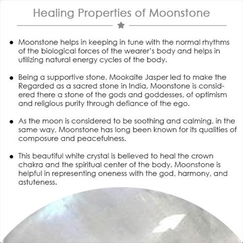 Moonstone - Healing Properties, Color, Power & Facts | Gemexi