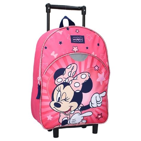 Minnie Mouse Deluxe Trolley Backpack Girls Disney Minnie Travel Bag