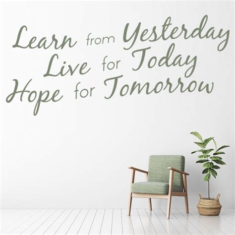 Live For Today Inspirational Quote Wall Sticker