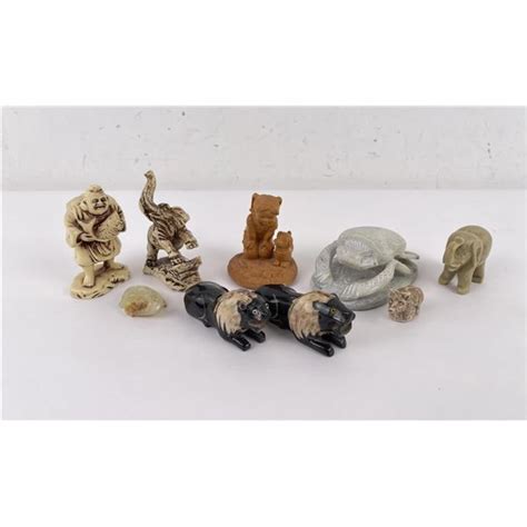 Collection of Miniature Animal Figurines