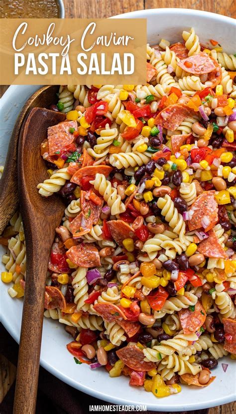 Cowboy Caviar Pasta Salad Recipe Summer Pasta Salad Recipes Cold