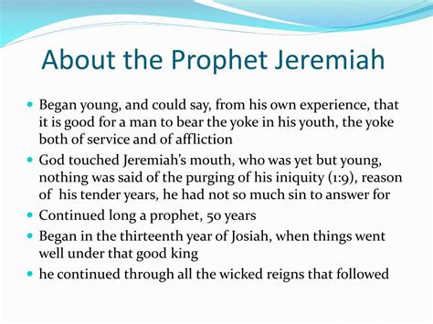 Ppt The Book Of Jeremiah Powerpoint Presentation Free Download Id