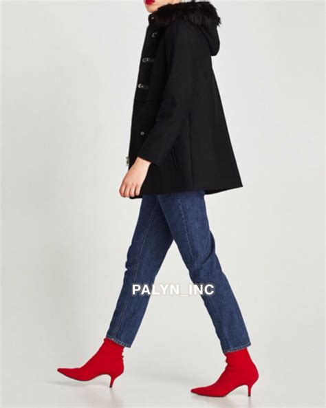 Nwt Zara Three Quarter Length Wool Coat With Combined Hood Ebay