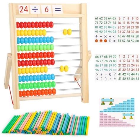 Boulier R Gle Calcul Eois Boulier Enfant Montessori Abacus