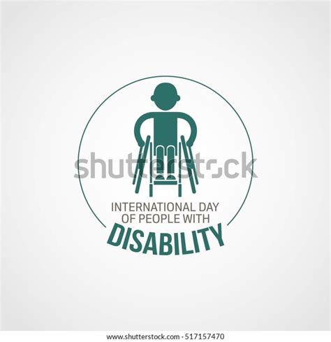 World Disability Day Vector Illustration Suitable Stock Vector (Royalty ...