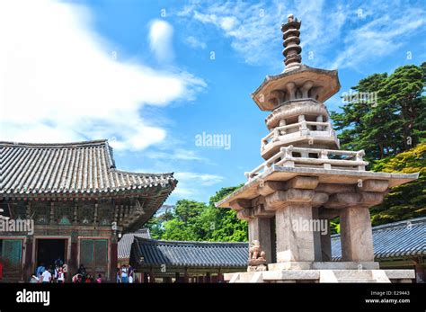 Bulguksa Temple Is A Famous Landmark In Gyeongju South Korea And A