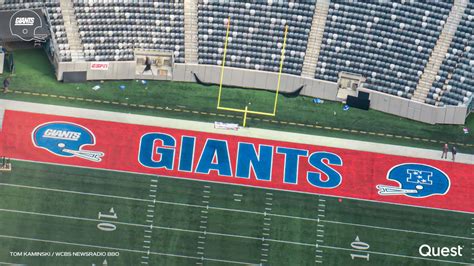 Legacy End Zones Painted At MetLife Stadium