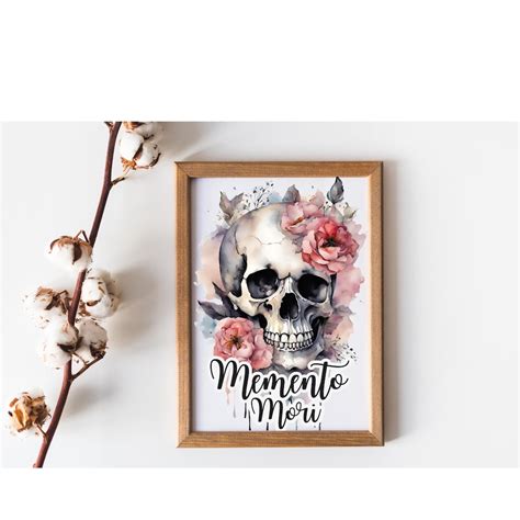 Memento Mori Poster Memento Mori Art Catholic Wall Art Catholic