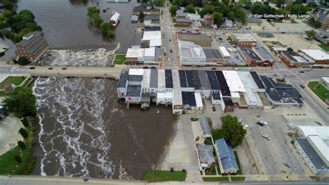 Aerial Video Coverage Flooding In Iowa From Sunday September 26th