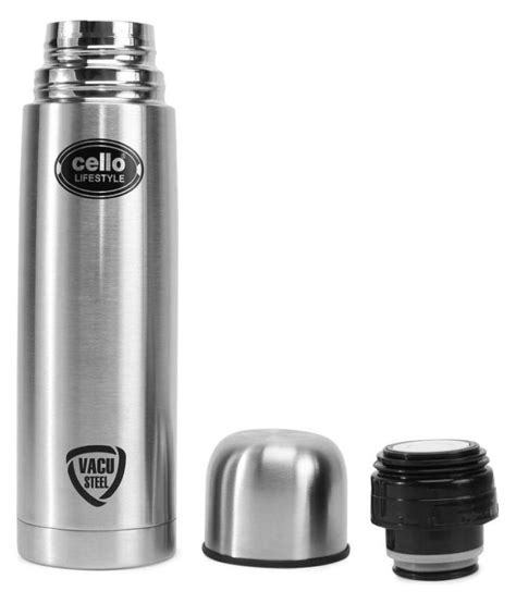 Cello Lifestyle 500 Silver 500 Ml Steel Water Bottle Set Of 1 Buy