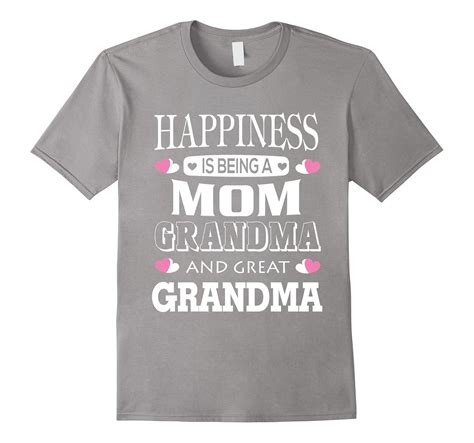 Happiness Is Being A Mom Grandma And Great Grandma T Shirt Td Teedep