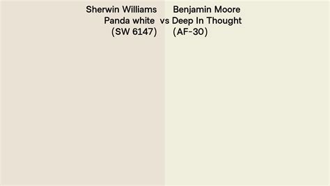 Sherwin Williams Panda White Sw Vs Benjamin Moore Deep In