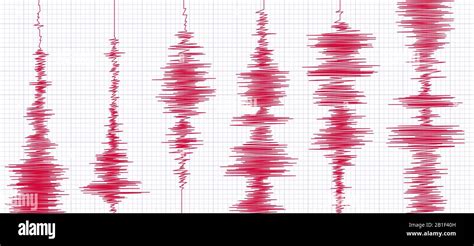 Seismogram Earthquake Graph Oscilloscope Waves Seismograms Waveform And Seismic Activity