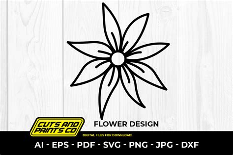 Flower SVG, PNG, Vector Graphic Graphic by Cuts and Prints Co ...