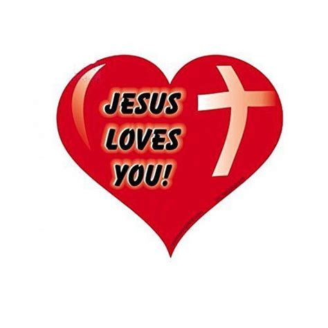 Jesus Loves You Red Heart Magnet Heart Magnets Jesus Loves You