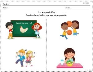 Qué es una exposición Para niños LEGSA