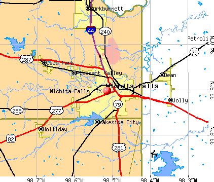 Wichita Falls, Texas Map