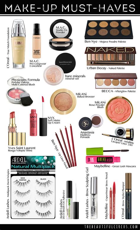 Make Up Must Haves The Beautifulcircus