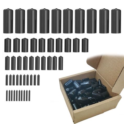 50pcs Round Rubber End Caps Screw Protector Caps Bolt Covers Rubber