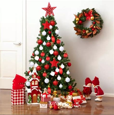 Pohon Natal Ukuran 120 Cm Set Hiasan Dan Lampu Tamblr Paket Lengkap