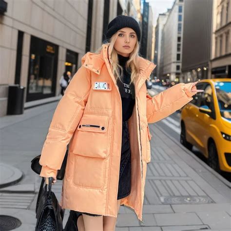 Abrigos Acolchados De Algod N Holgados Para Mujer Parkas Con Capucha