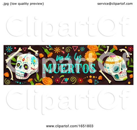 Dia De Los Muertos Banner by Vector Tradition SM #1651803