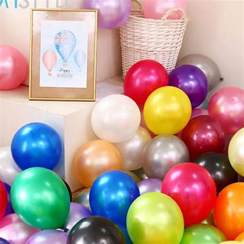 Jual Balon Latex Metalik Jumbo Polos ISI 100pcs Pack Warna 12 Inch