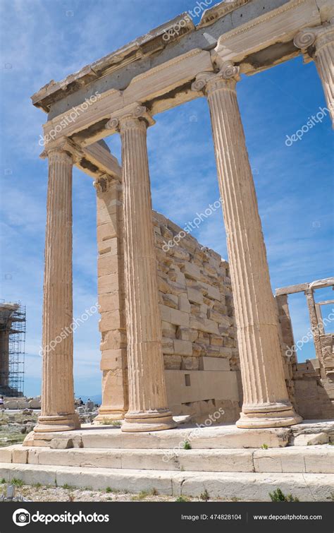 Est Tuas Caryatid Erechtheion Parthenon Monte Acropolis Atenas Greece