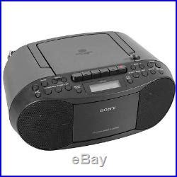 Sony Cfds Portable Boombox Stereo Cd Player With Cassette Recorder