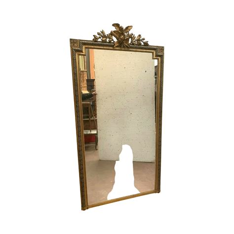 Miroir De Style Louis Xvi En Bois Et Stuc Dor Xix Si Cle