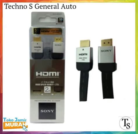 Kabel Hdmi Sony Highspeed M Cable Hdmi Meter Kabel Pipih Lazada