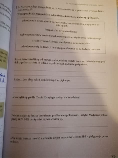 Na czym polega manipulacją językową zastosowana w poniższych