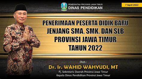 JUKNIS PPDB JATIM 2022 SMAN 1 MANYAR YouTube